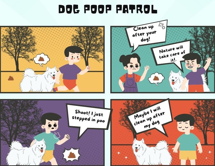 Comic of two old men hunters from the US in their cabin in  the middle of winter.