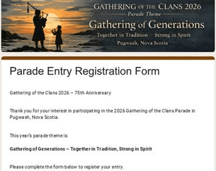 Pugwash Local Life to Pugwash Gathering of the Clans Join us on Canada Day July 1st