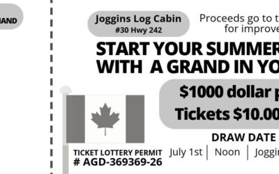 The Joggins Improvement Committee is having a draw, To Celebrate Canada Day.