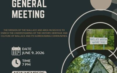 Wallace and Area Museum Annual General Meeting June 9