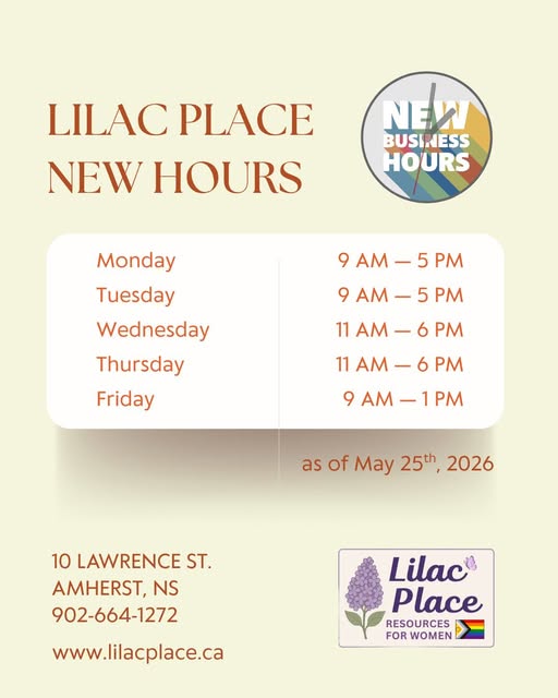 Lilac Place Resources for Women New Hours