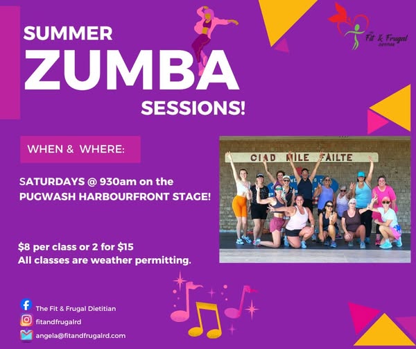 The Fit and Frugal Dietitian Summer Zumba Sessions