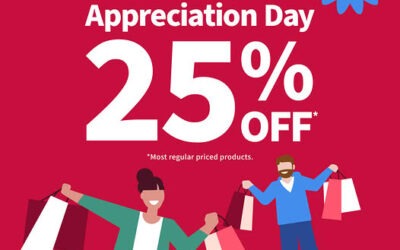 Pharmasave Customer Appreciation Day 25% off June 9