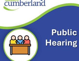 Municipality of Cumberland Public Hearing June 17 Upper Mappan Service Centre 4 pm