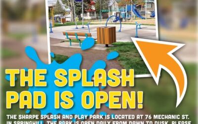 The Splash Pad is officially OPEN in Springhill!!!