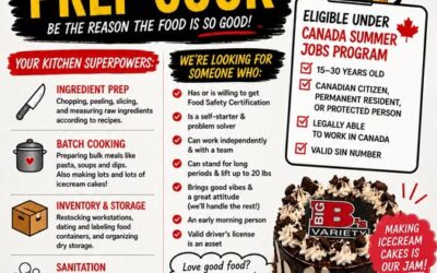 Big B’s Variety Looking for a Prep Cook in Oxford