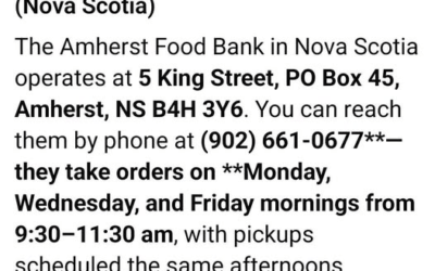 How to contact the Amherst Food Bank
