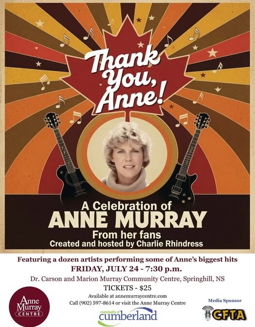 Ten Tributes to Anne Murray at the DCMMRC Friday July 24