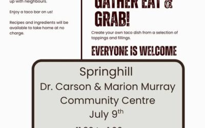 SOAR Community Health Board Presents: Gather Eat & Grab. DCMMRC in Springhill July 9