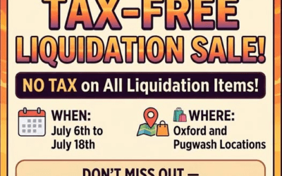 The Sunset Community Thrift Stores Liquidation Sale July 6 to 18th