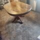 Sturdy old time table in good condition