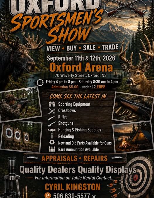 Oxford Sportmans Show @ the Oxford Arena September 11th to the 12th
