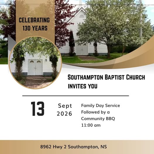 Upcoming Events at the Southampton Baptist Church