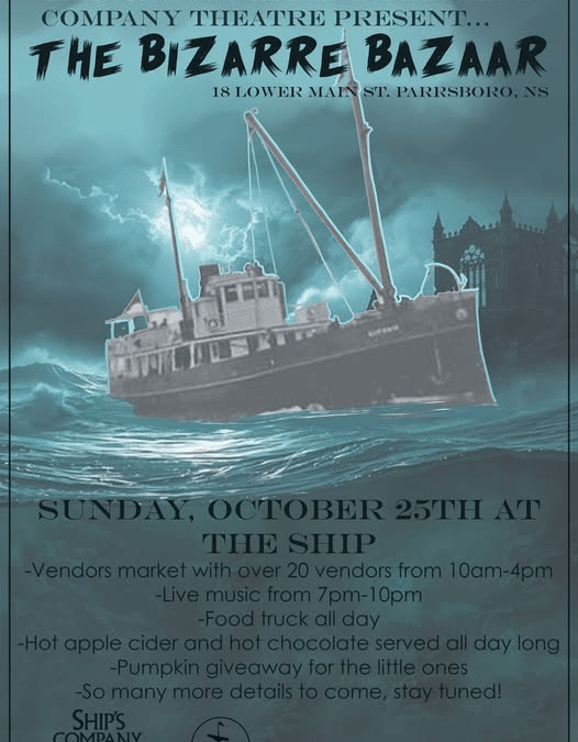 The Crow’s Nest and Kevin Wood Present: The Bizarre Bazaar at Ship’s Company Theatre October 25th