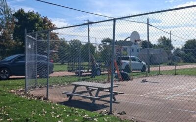 Nancy Burgess-Graham is sending a shout out to Andy Jamieson for his work at the basketball court