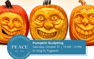 Pugwash Empowerment And Community Enrichment Society Presents Pumpkin Sculpting October 31 with host Diane Irwin