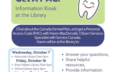 Canada Dental Care Plan and Get a PAC @ the Cumberland Public Libraries