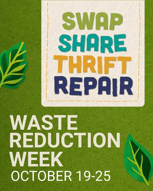 Divert NS It’s waste reduction week: Swap, Share, Thrift, Repair From October 19 to the 25th