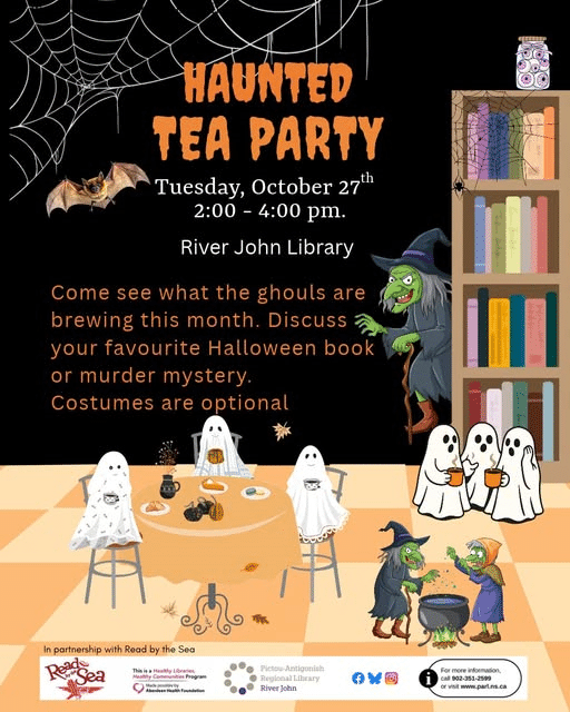 Read by the Sea Presents: Haunted Tea Party Tuesday, October 27