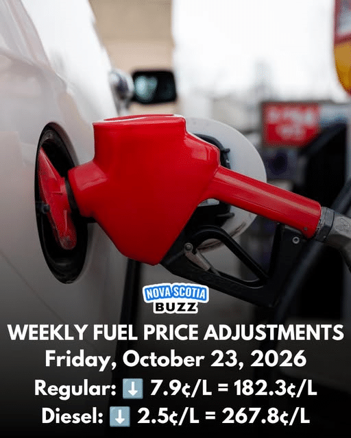 Fuel price information graphic shared by The Cumberland Gazette